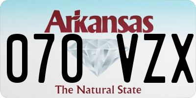 AR license plate 070VZX