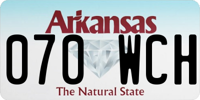 AR license plate 070WCH