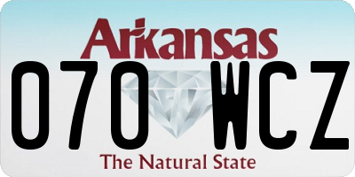 AR license plate 070WCZ