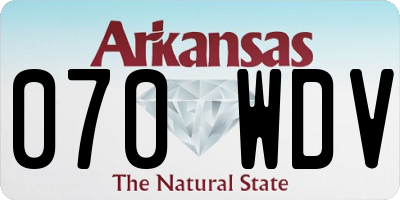 AR license plate 070WDV