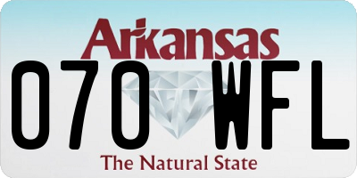 AR license plate 070WFL