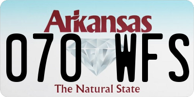 AR license plate 070WFS
