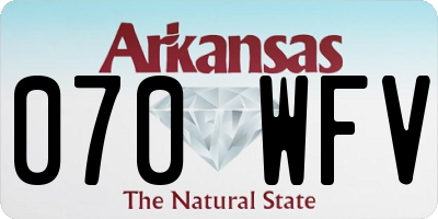 AR license plate 070WFV
