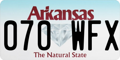 AR license plate 070WFX