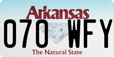 AR license plate 070WFY