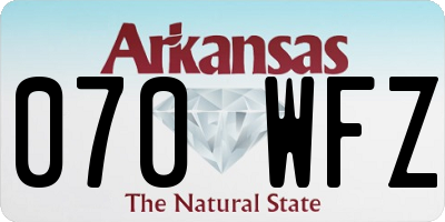 AR license plate 070WFZ