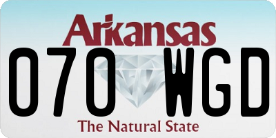 AR license plate 070WGD