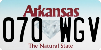 AR license plate 070WGV