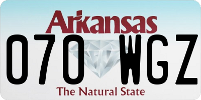 AR license plate 070WGZ