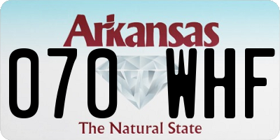 AR license plate 070WHF