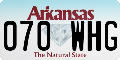 AR license plate 070WHG