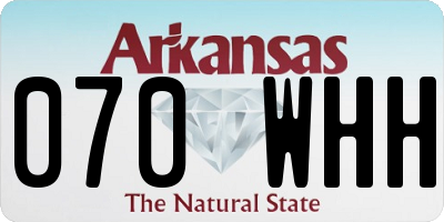 AR license plate 070WHH