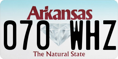 AR license plate 070WHZ
