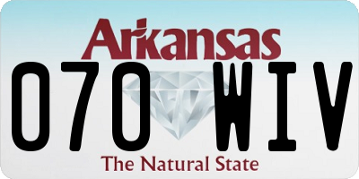 AR license plate 070WIV