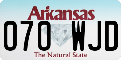 AR license plate 070WJD