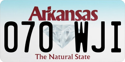 AR license plate 070WJI