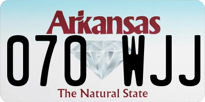 AR license plate 070WJJ