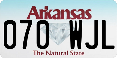 AR license plate 070WJL