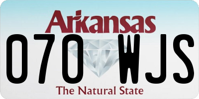 AR license plate 070WJS