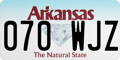 AR license plate 070WJZ