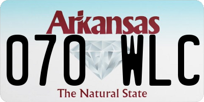 AR license plate 070WLC