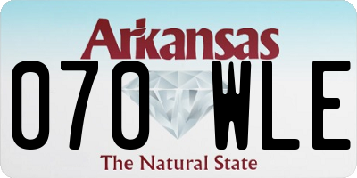 AR license plate 070WLE