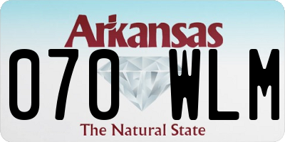 AR license plate 070WLM