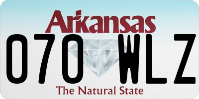 AR license plate 070WLZ