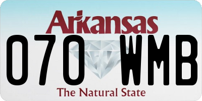 AR license plate 070WMB