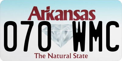 AR license plate 070WMC