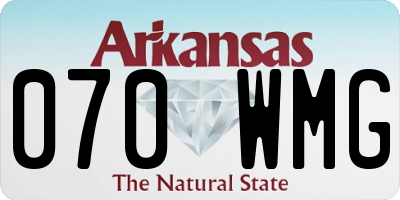 AR license plate 070WMG