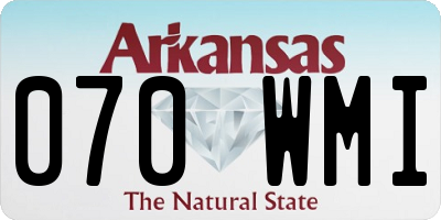 AR license plate 070WMI