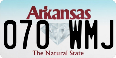 AR license plate 070WMJ