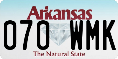 AR license plate 070WMK