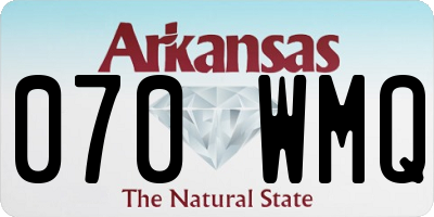 AR license plate 070WMQ