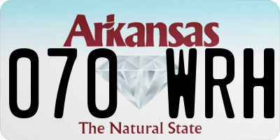 AR license plate 070WRH