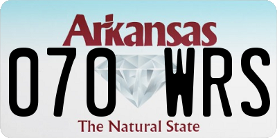 AR license plate 070WRS