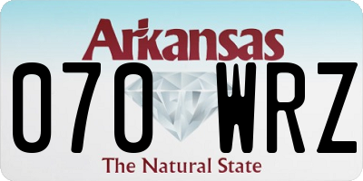 AR license plate 070WRZ