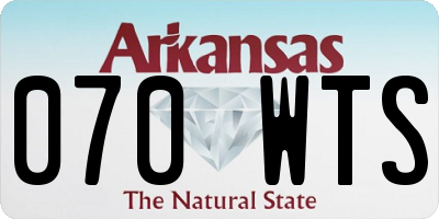 AR license plate 070WTS