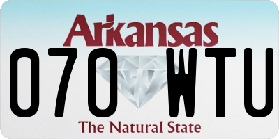 AR license plate 070WTU