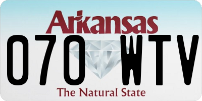 AR license plate 070WTV