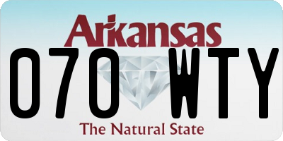 AR license plate 070WTY