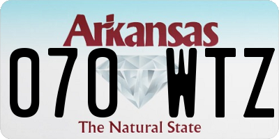 AR license plate 070WTZ