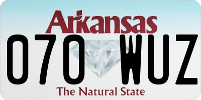 AR license plate 070WUZ