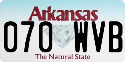 AR license plate 070WVB