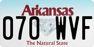 AR license plate 070WVF