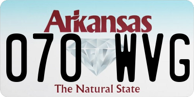 AR license plate 070WVG