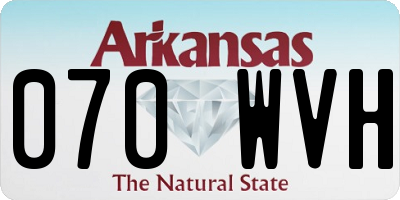 AR license plate 070WVH