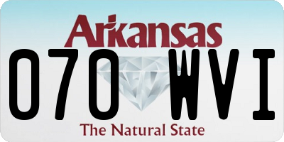 AR license plate 070WVI
