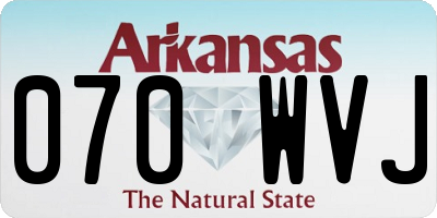 AR license plate 070WVJ
